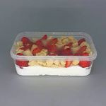 Pote Plástico PP Retangular Prafesta com Tampa e Lacre 350ml c/20x10 und