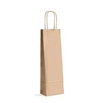 Sacola Papel Kraft Pluma P/01 Garrafa 12x6x35cm C/10