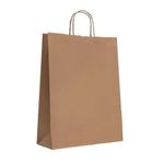 Sacola Papel Kraft Natural Zagarollo 18x10,5x27CM C/10