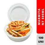 Marmitex EPS Spumapac 500ML REF. R7 C/100 UND