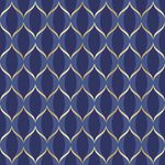 SACO PARA PRESENTE CROMUS 25X37CM WAVES AZUL/OURO-50