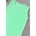 Body regata canelado Verde menta