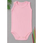 Body regata canelado Rosa