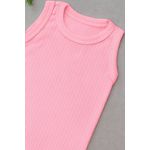 Body regata canelado Rosa