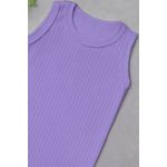 Body regata canelado roxo lavanda