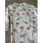 Macacão Bebê Algodão estampa sorvete