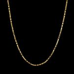 Corrente Elo Cadeado(2,5mm) - 70cm - Banhado a Ouro 18K