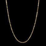 Corrente Elo Português(4mm) - 70cm - Banhado a Ouro 18K