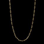 Corrente Elo Chapado (4mm) - 70cm - Banhado a Ouro 18K