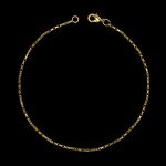 Pulseira Elo Chapado(2,5mm) - 19 cm ou 21 - Banhado a Ouro 18K