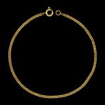 Pulseira Lacraia(2mm) - 19 cm ou 21cm - Banhado a Ouro 18K