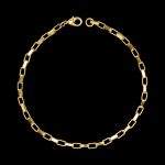 Pulseira Cartier(3mm) - 19cm ou 21cm - Banhado a Ouro18K