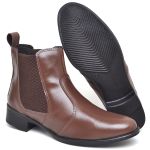 Bota Feminina Cano Médio Estilosa e Confortável em Sintético do 33 ao 40