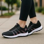 Tênis Esportivo Unissex Corrida Caminhada Leve e Confortável com Relógio Digital do 34 ao 43