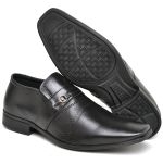Kit Sapato Social Masculino Preto Formal de Luxo com Cinto do 37 ao 44
