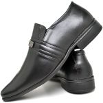 Sapato Social Masculino Formal Preto Luxo com Fivela do 37 ao 44