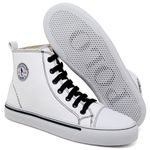 Tênis Feminino Star Cano Alto Casual Basico de Amarrar Classico All Confortavel