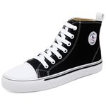 Tênis Feminino Star Cano Alto Casual Basico de Amarrar Classico All Confortavel