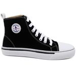 Tênis Feminino Star Cano Alto Casual Basico de Amarrar Classico All Confortavel