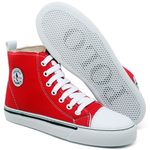 Tênis Feminino Star Cano Alto Casual Basico de Amarrar Classico All Confortavel