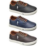 Kit 3 Pares Tênis Casual Masculino Menino Infantil Polo Blu Escola Tendencia