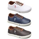Kit 3 Pares Tênis Casual Masculino Menino Infantil Polo Blu Escola Tendencia