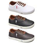 Kit 3 Pares Tênis Casual Masculino Menino Infantil Polo Blu Escola Tendencia