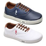 Kit 2 Pares Tênis Casual Masculino Menino Infantil Polo Blu Escola Tendencia
