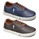 Kit 2 Pares Tênis Casual Masculino Menino Infantil Polo Blu Escola Tendencia