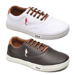 Kit 2 Pares Tênis Casual Masculino Menino Infantil Polo Blu Escola Tendencia