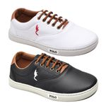 Kit 2 Pares Tênis Casual Masculino Menino Infantil Polo Blu Escola Tendencia