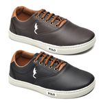 Kit 2 Pares Tênis Casual Masculino Menino Infantil Polo Blu Escola Tendencia
