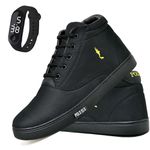 Kit Tenis Sapatenis Masculino Casual Cano Alto Confortavel Polo Blu Relogio Digital