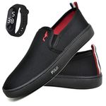 Kit Tenis Sapatenis Masculino Slip On Confortavel Facil de Calçar Sem Cadarço e Relogio Digital