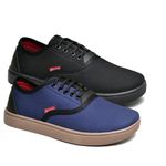 Kit 2 Pares Tênis Casual Masculino Garoto Infantil Criança Polo Blu Escola Tendencia