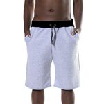 Kit 3 Bermudas Moletom Masculino Short Basica Com Amarração Lisa