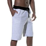 Kit 2 Bermudas Moletom Masculino Short Basica Com Amarração Lisa