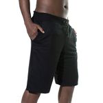 Kit 2 Bermudas Moletom Masculino Short Basica Com Amarração Lisa