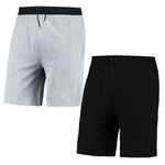 Kit 2 Bermudas Moletom Masculino Short Basica Com Amarração Lisa