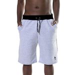 Bermuda Moletom Masculino Short Basica Com Amarração Polo Blu