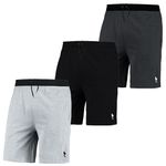 Kit 3 Bermudas Moletom Masculino Short Basica Com Amarração Polo Blu