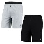 Kit 2 Bermudas Moletom Masculino Short Basica Com Amarração Polo Blu
