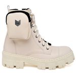 Bota Coturno Feminina Tratorada Flatform Cano Curto Modelo Outono Inverno Classico Com Bag Dudadias