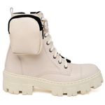 Bota Coturno Feminina Tratorada Flatform Cano Curto Modelo Outono Inverno Classico Com Bag