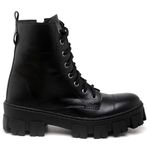 Bota Coturno Feminina Tratorada Flatform Cano Curto Modelo Outono Inverno Classico