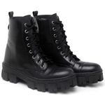 Bota Coturno Feminina Tratorada Flatform Cano Curto Modelo Outono Inverno Classico