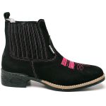 Bota Texana Country Bico Quadrado Em couro Botina Rodeio Feminina