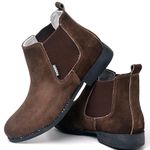 Bota Chelsea Masculina Tradicional Couro Camurça Botina Classica Resistente
