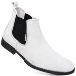 Bota Chelsea Masculina Tradicional Couro Camurça Botina Classica Resistente