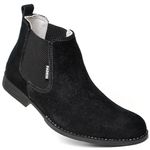 Bota Chelsea Masculina Tradicional Couro Camurça Botina Classica Resistente